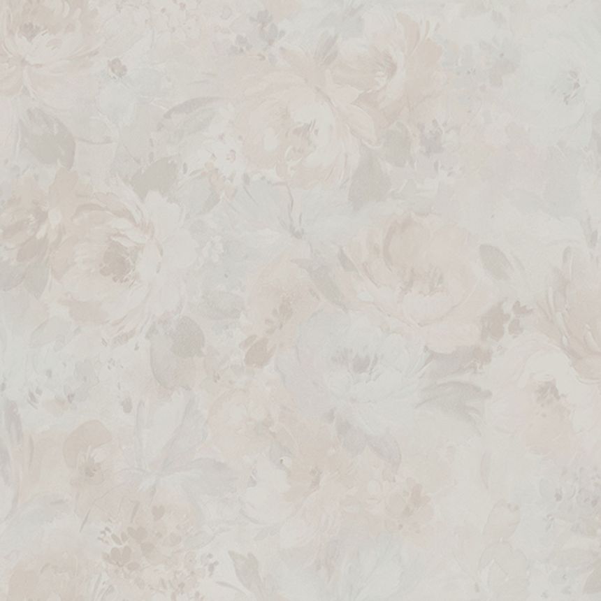 Beige Tapete Blumen, Z66858, Satin Flowers, Zambaiti Parati