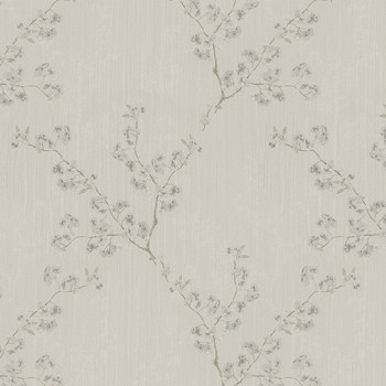 Beige Tapete Blumen, Z66832, Satin Flowers, Zambaiti Parati