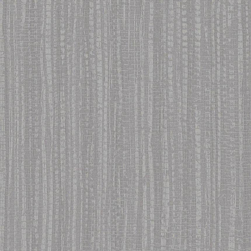 Grau-silberne Tapete, Bambus-Imitat 104730, Formation, Graham & Brown
